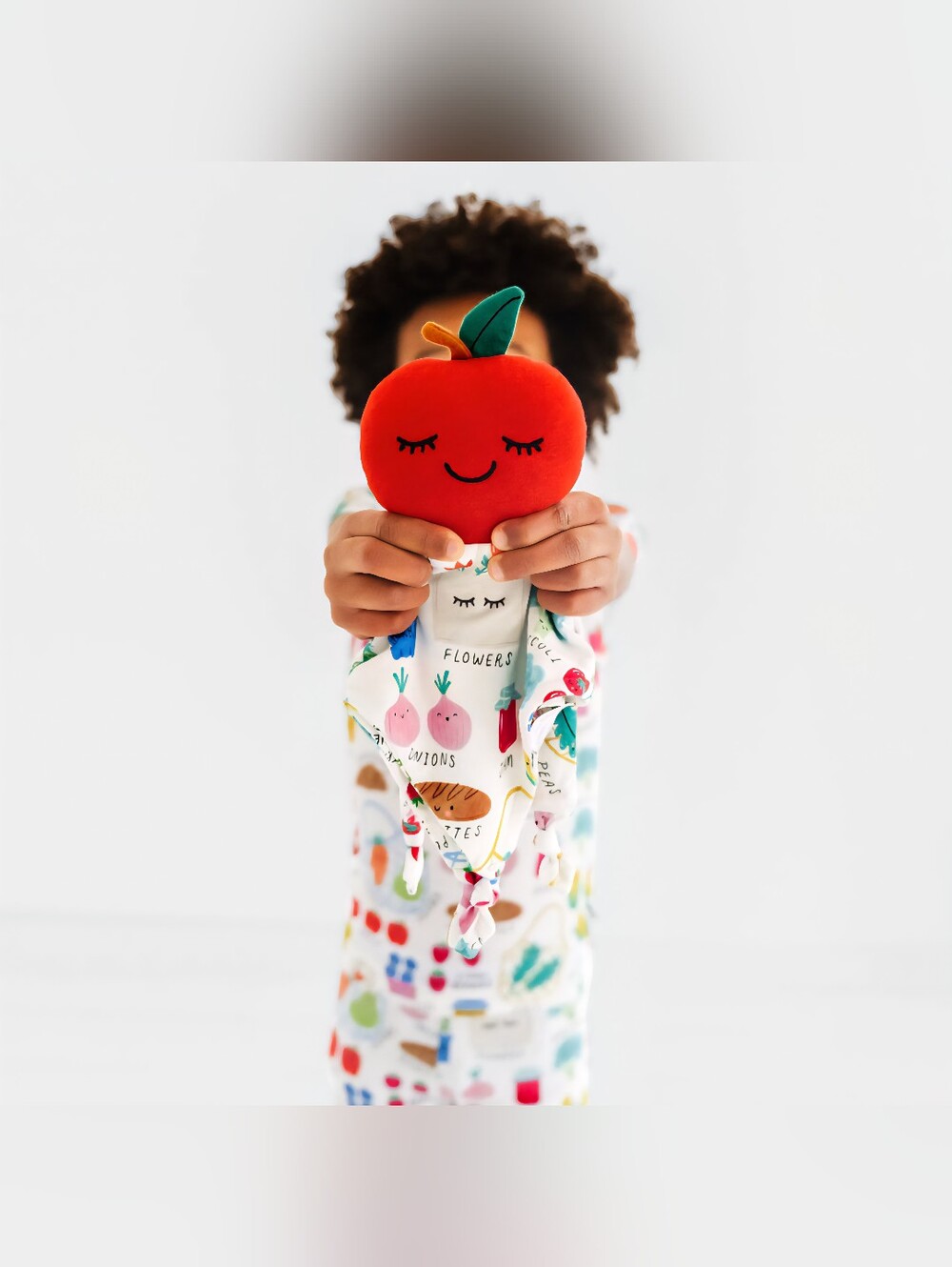 NIB Little Sleepies Ruby the Apple Sleepyhead Lovey- Farmers Market, Bamboo